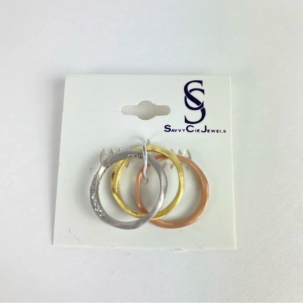 Minimalist Rings Brass Gold Plated Rings size 7
